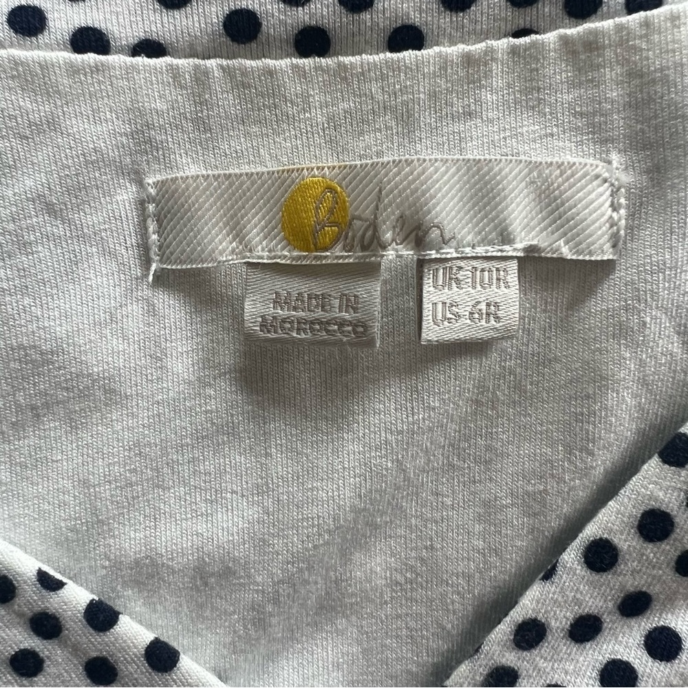 Boden Printed Blue White Maxi Dress 6 - Picture 5 of 5